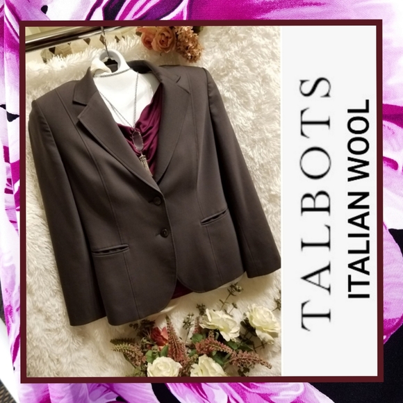 Talbots Jackets & Blazers - Talbots 💖 Italian Wool Grey Blazer